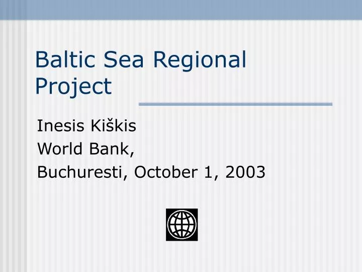 baltic sea regional project