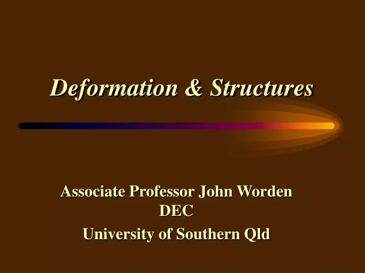deformation structures