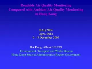 Air Quality Objectives