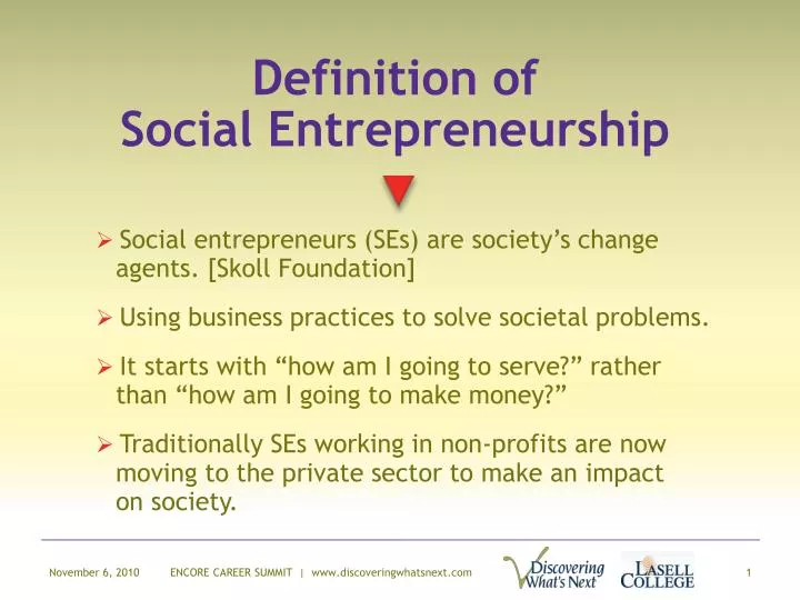 definition of social entrepreneurship