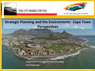 Strategic Planning and the Environment: Cape Town Perspectives
