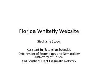 Florida Whitefly Website