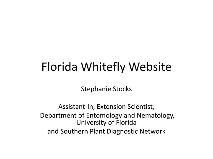 florida whitefly website