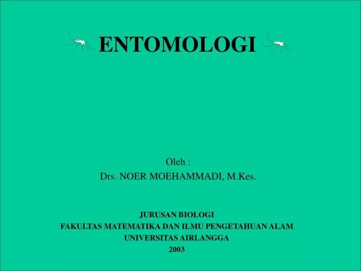 entomologi