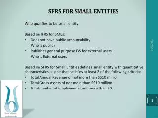 SFRS FOR SMALL ENTITIES