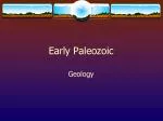 Early Paleozoic - slide 1