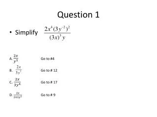 question 1