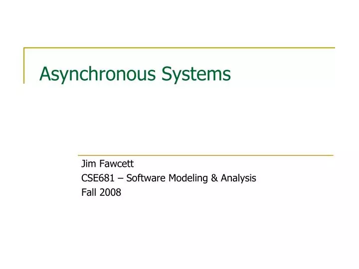 asynchronous systems