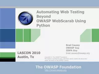 Automating Web Testing Beyond OWASP WebScarab Using Python