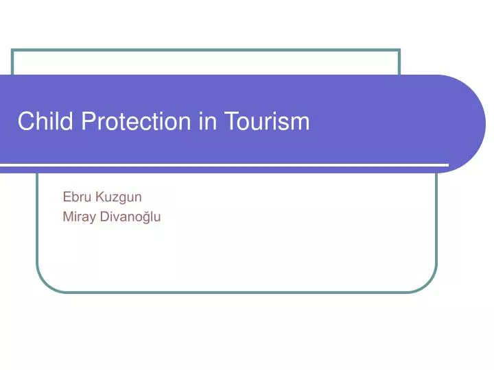 child protection in tourism