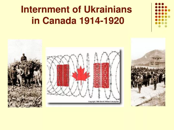 internment of ukrainians in canada 1914 1920