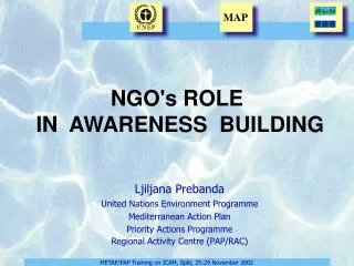 NGO's ROLE IN AWARENESS BUILDING