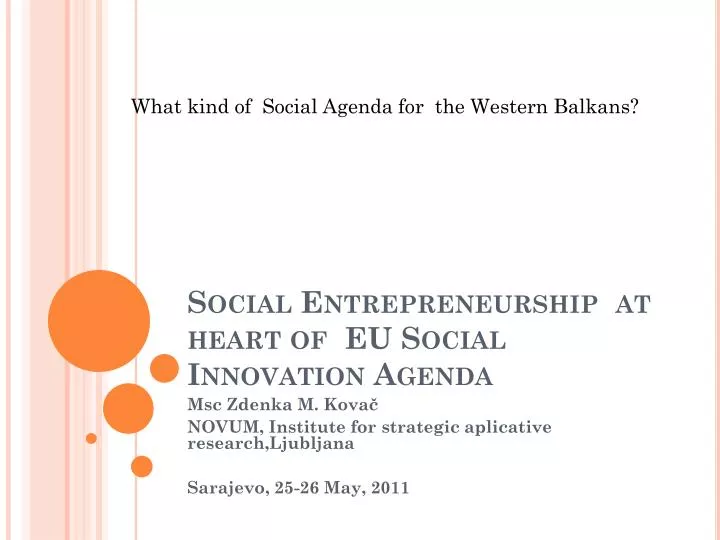 social entrepreneurship at heart of eu social innovation agenda