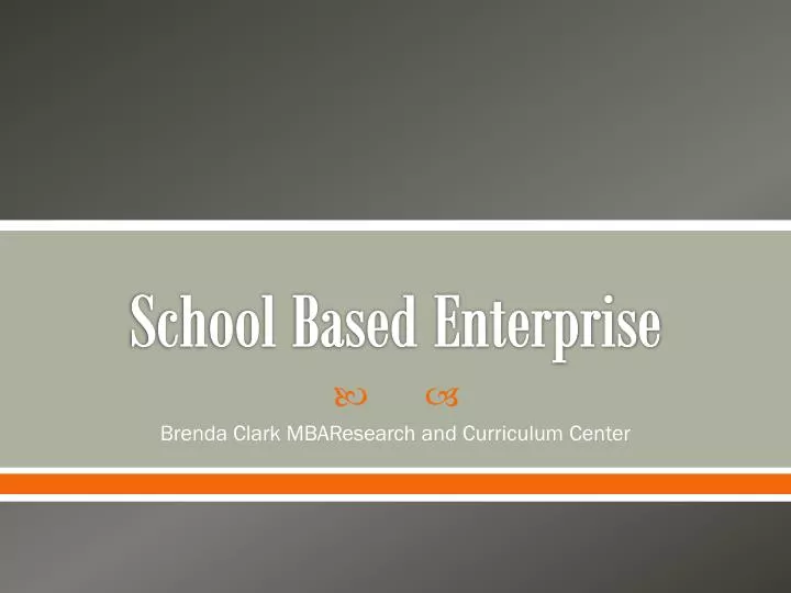 school based enterprise
