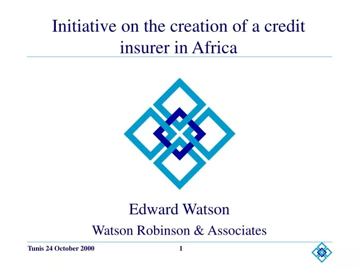initiative on the creation of a credit insurer in africa