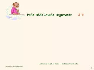 Valid AND Invalid Arguments 2.3
