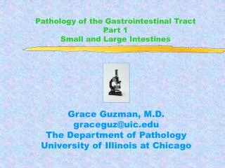 Pathology of the Gastrointestinal Tract Part 1 Small and Large Intestines