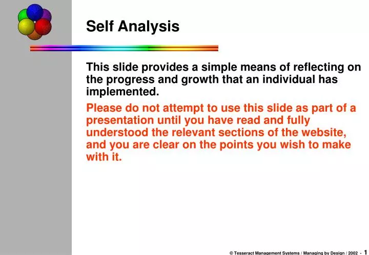 self analysis powerpoint presentation