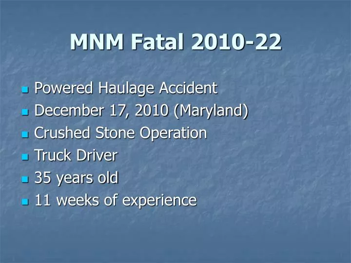 mnm fatal 2010 22