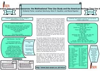 Comparative time use data resources: the Multinational Time Use Study and the American Heritage Time Use datasets