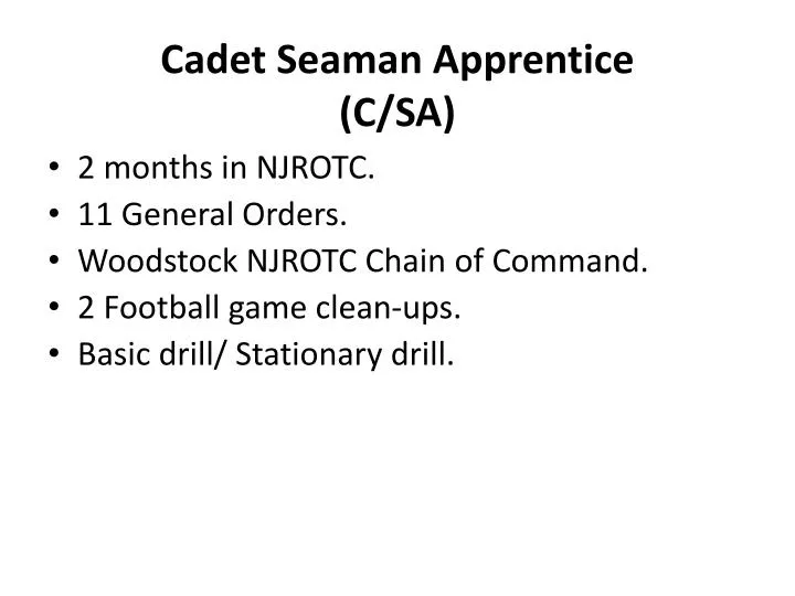 cadet seaman apprentice c sa