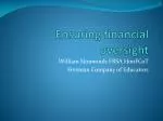 Ensuring financial oversight - slide 1