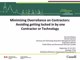 Minimizing Overreliance on Contractors: Avoiding getting locked in by one Contractor or Technology