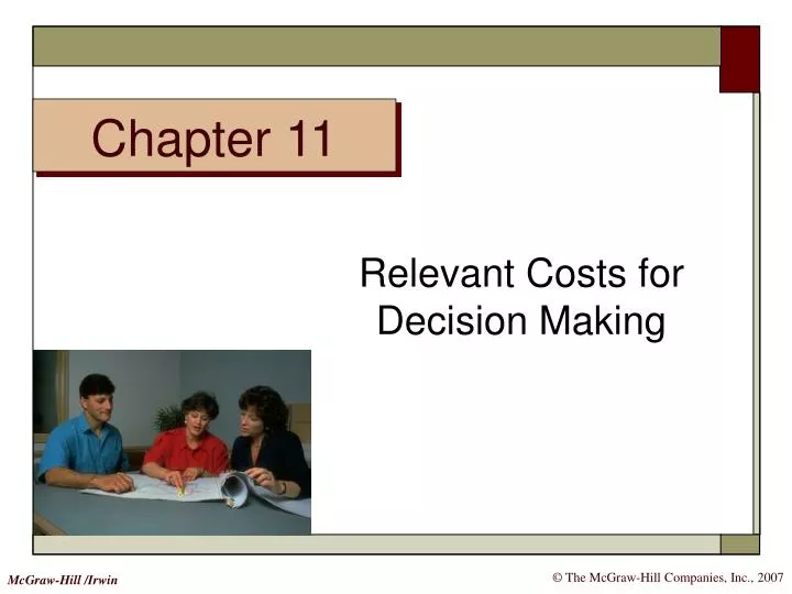 relevant costs for decision making