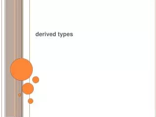 derived types