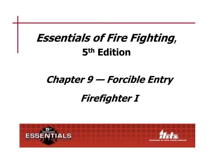 essentials of fire fighting 5 th edition