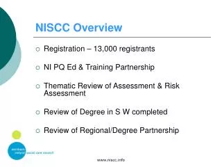 NISCC Overview