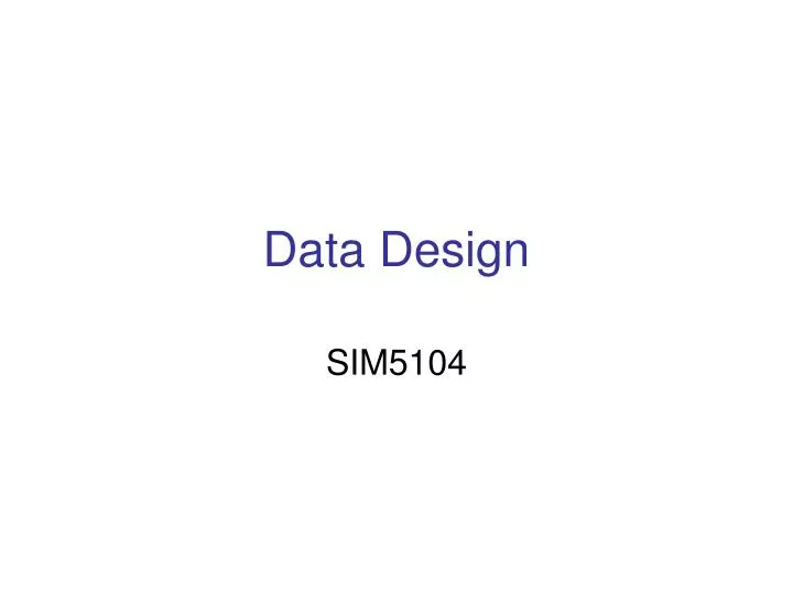 data design