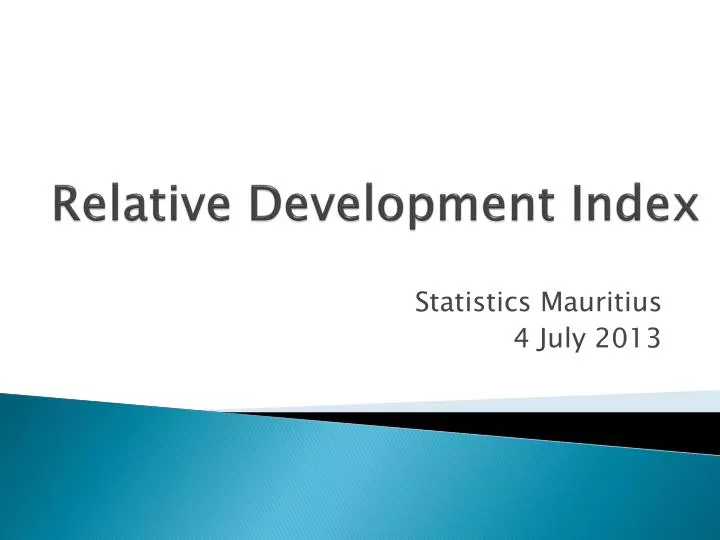relative development index