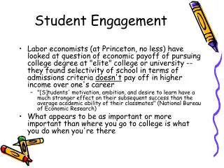 Student Engagement