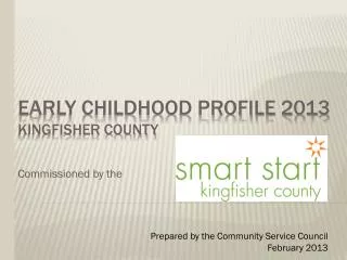 Early Childhood Profile 2013 kingfisher County