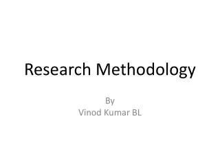 Research Methodology