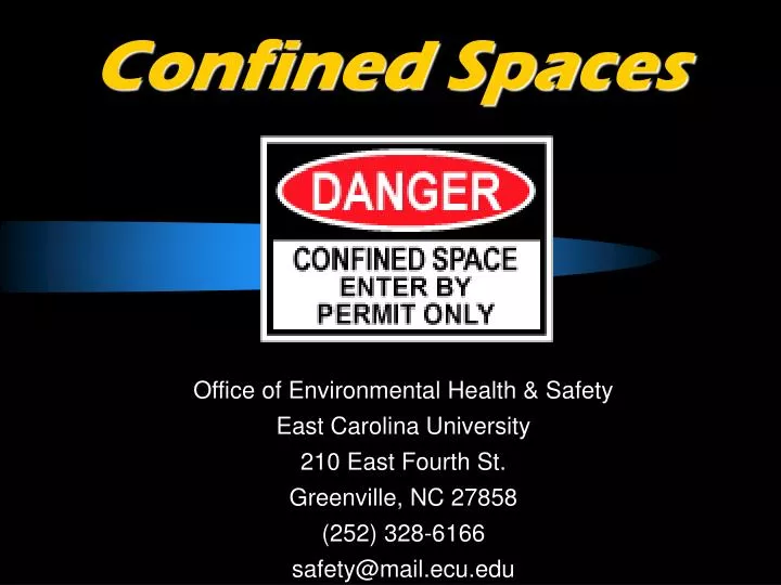 confined spaces