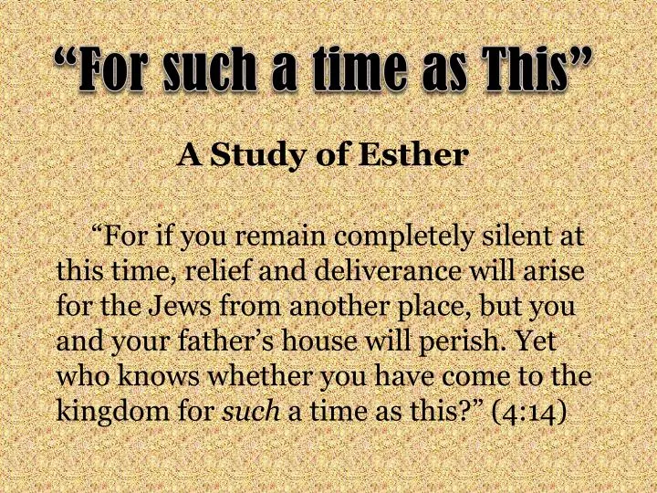 a study of esther