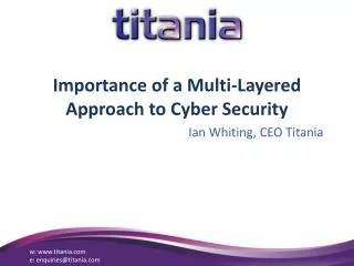 Importance of a Multi-Layered Approach to Cyber Security
