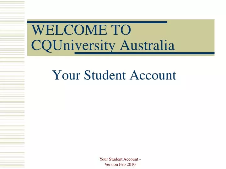 welcome to cquniversity australia