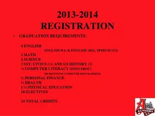 2013-2014 REGISTRATION