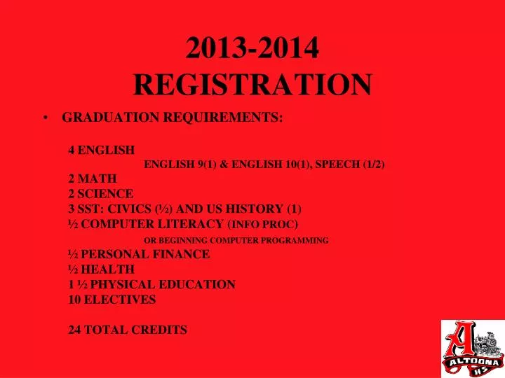 2013 2014 registration