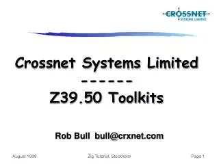 Rob Bull bull@crxnet.com