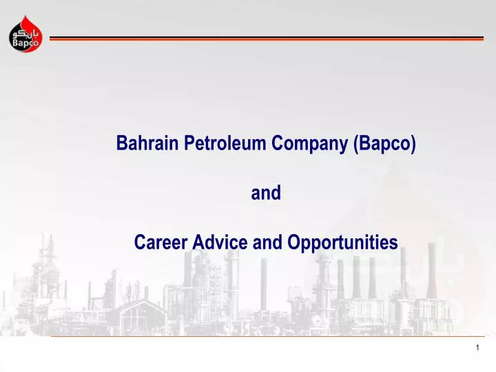 bahrain petroleum company bapco and career advice and opportunities