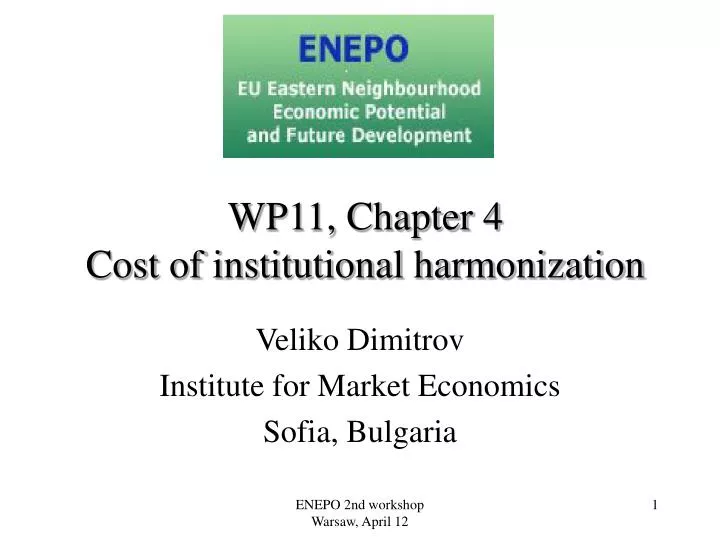 wp11 chapter 4 cost of institutional harmonization