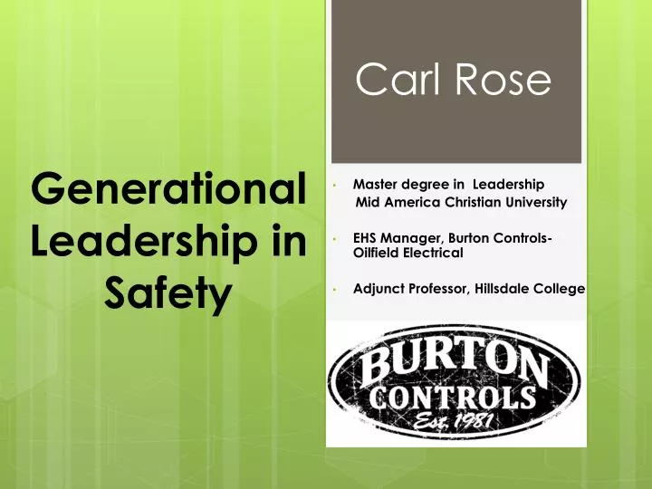 generational leadership in safety