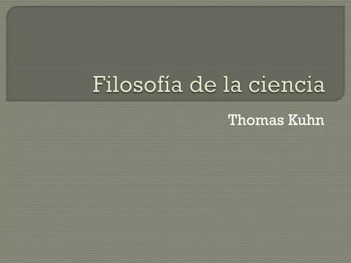 filosof a de la ciencia