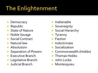 the enlightenment