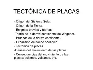 tect nica de placas