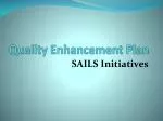 Quality Enhancement Plan - slide 1